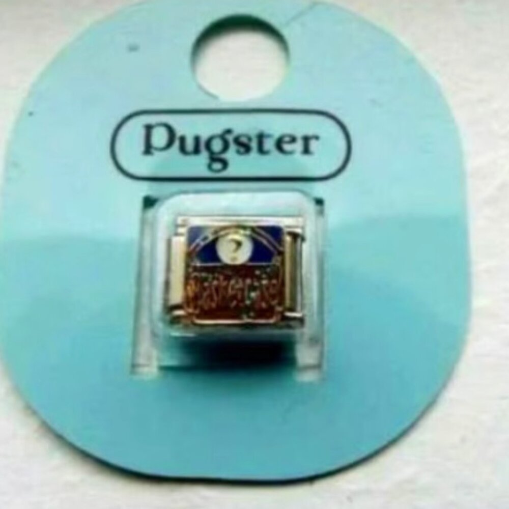 Pugster Basket Case enamel 9mm stainless steel Italian charm bracelet link new